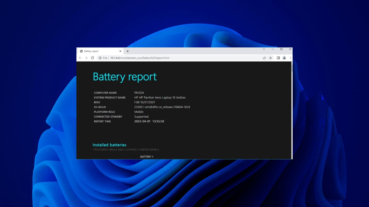 Windows 11ラップトップのバッテリーの健康を確認する方法