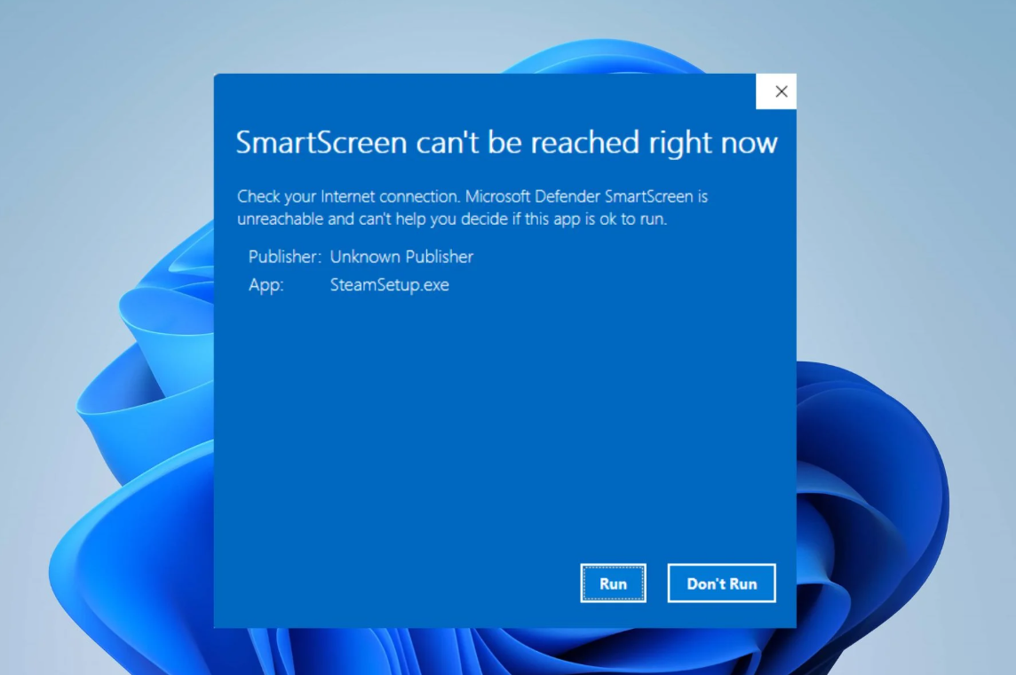 Windowsスマートスクリーンに到達できないWindows11のエラーを修正