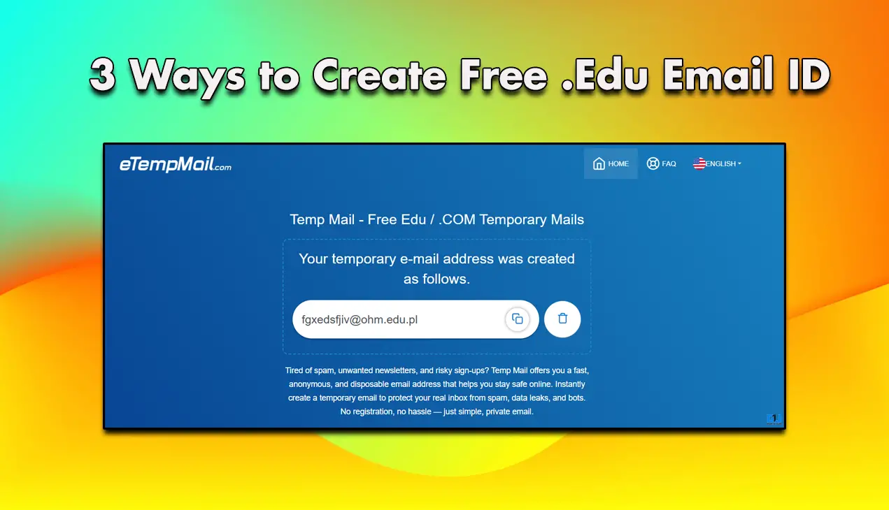 無料の.edu電子メールIDを作成する3つの方法