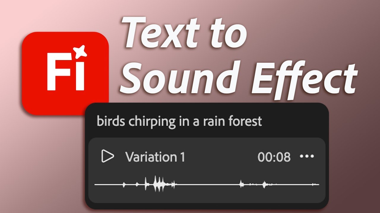 Adobe Fireflyの新しいAIツールは、音声とテキストからサウンドエフェクトを生成します