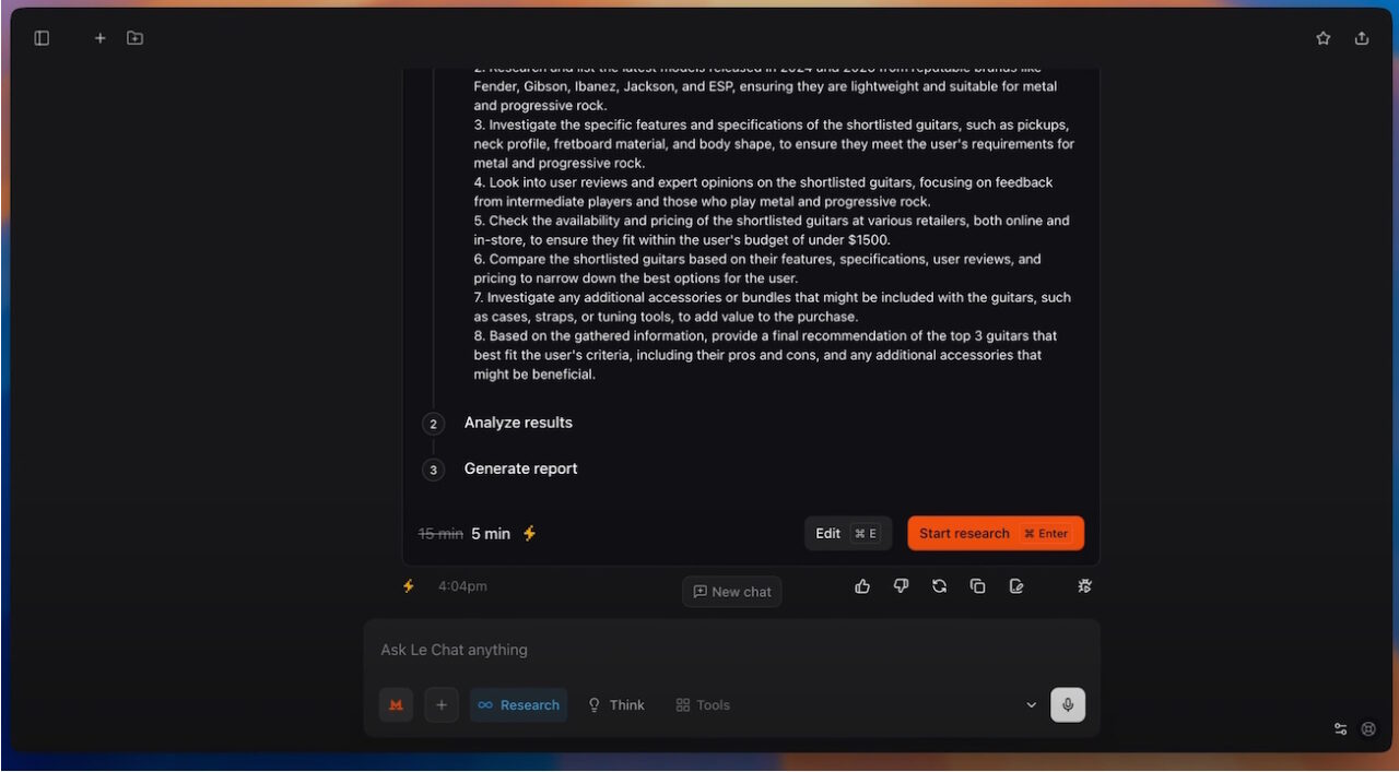 ミストラルAIは、LEチャットをディープリサーチモードと新しい「Voxtral」音声モードでアップグレードします