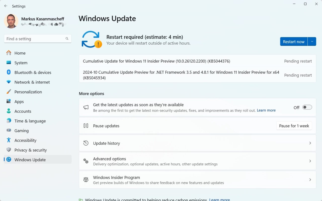MicrosoftはWindows 11 EnterpriseのデフォルトをHotPatchingにし、再起動を削減します