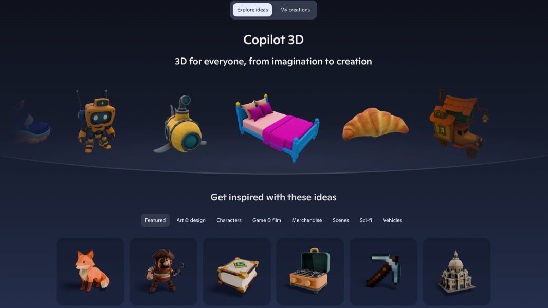Microsoftは、画像を3Dモデルに変える新しいツールであるCopilot 3Dを紹介します