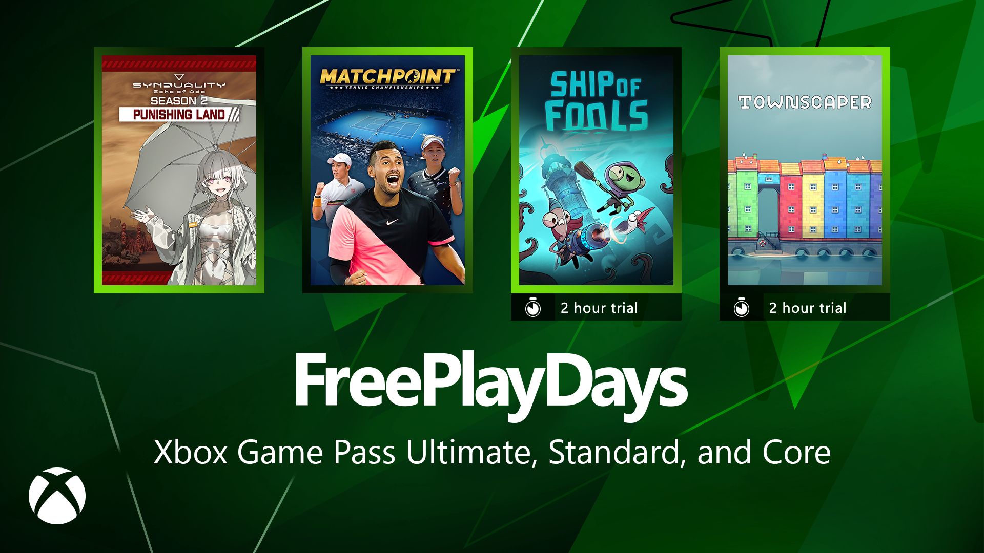 Xbox Free Play Daysは、今週末（9月18〜21日）を試すために4つのゲームをもたらします