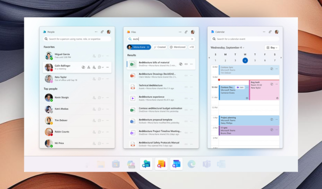 Microsoft 365 Copilot が人とファイルに登場。カレンダーのサポートも近日提供予定