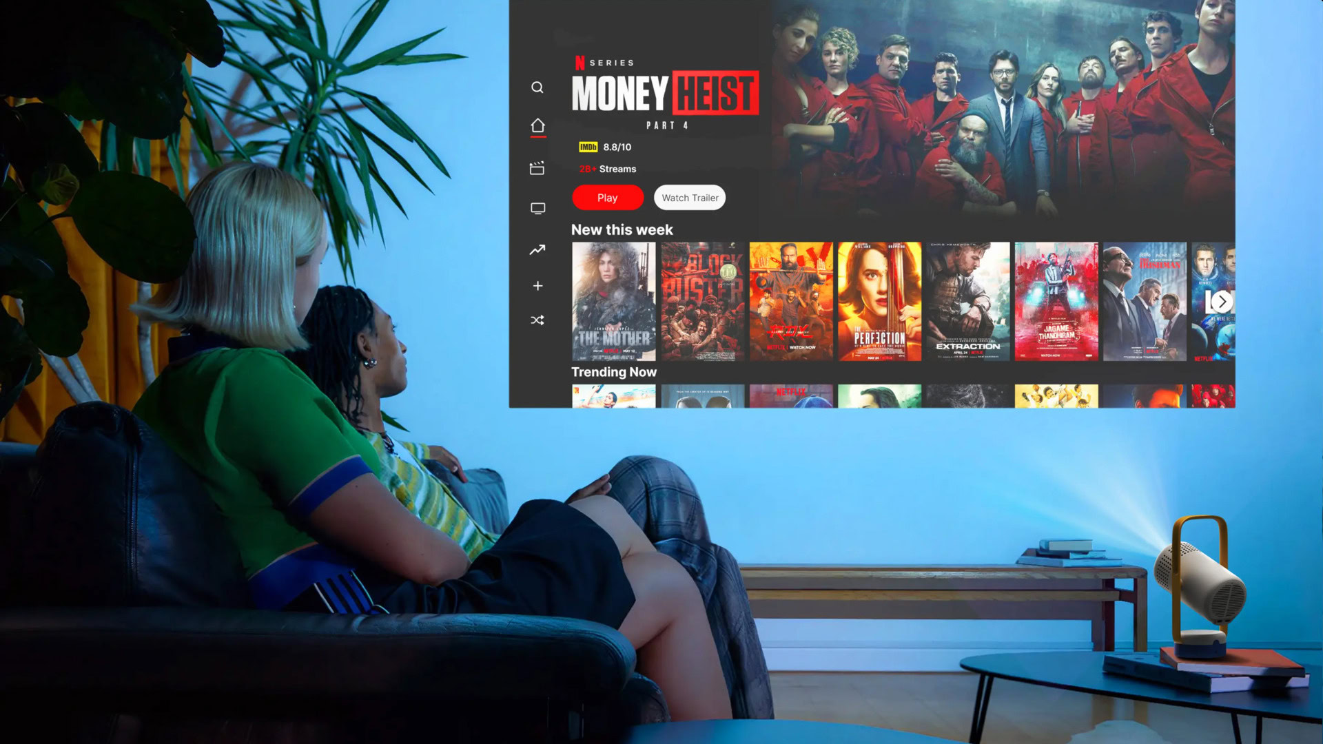 映画の夜、音楽、そして朝: このプロジェクターは、映画とソーシャルのハブとなることを目指しています